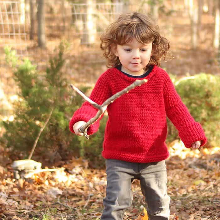 Easy Toddler Sweater Free Knitting Pattern