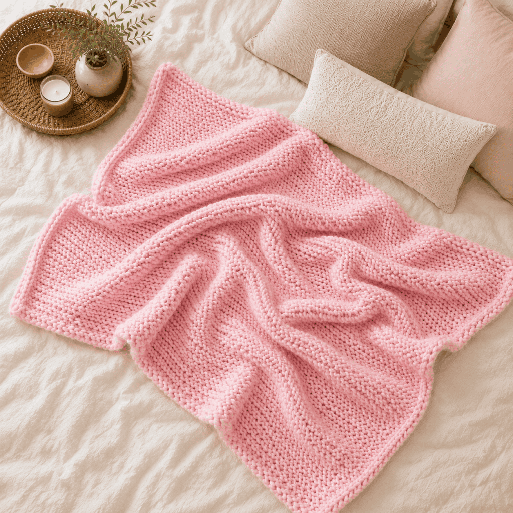 Chunky Throw Knitting Pattern