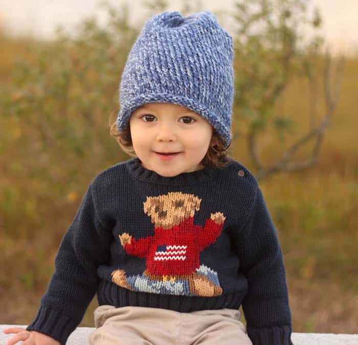 Easy Toddler Slouch Beanie Knitting Pattern (Beginner-Friendly & Cozy Everyday Hat)