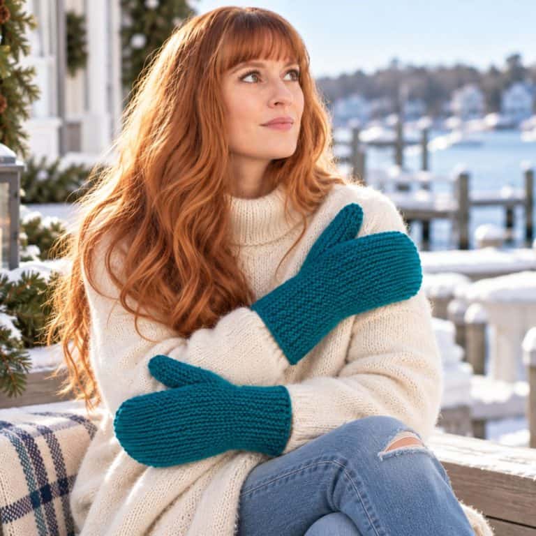 Easiest Mitten Knitting Pattern Ever! (Beginner-Friendly & Knit Flat on Straight Needles)