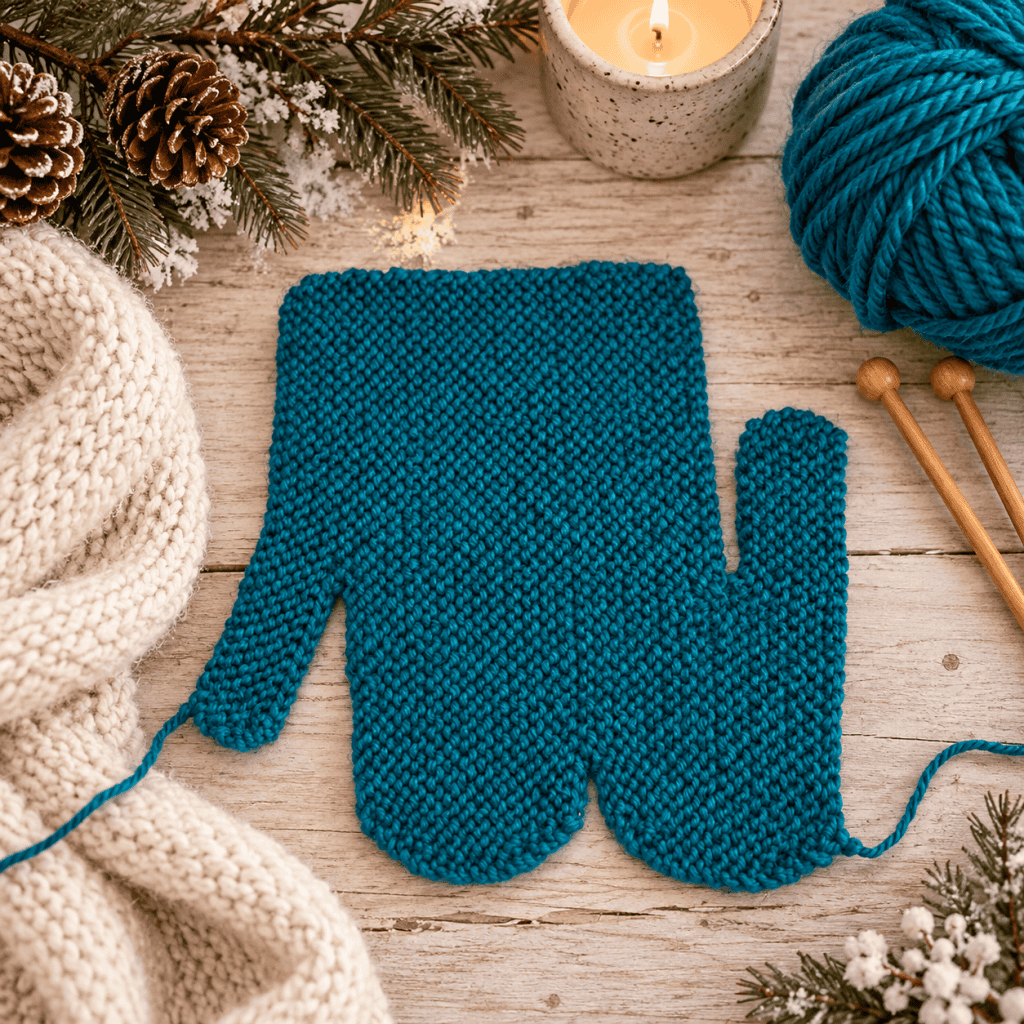 Easiest Mitten Knitting Pattern Ever! (Beginner-Friendly & Knit Flat on Straight Needles)