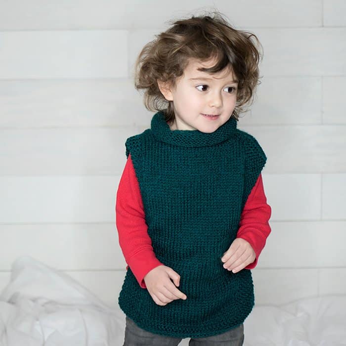 EASY Kids Sweater Free Knitting Pattern