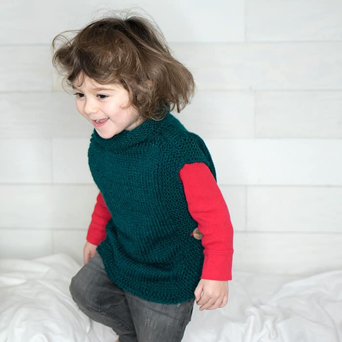 EASY Kids Sweater Free Knitting Pattern