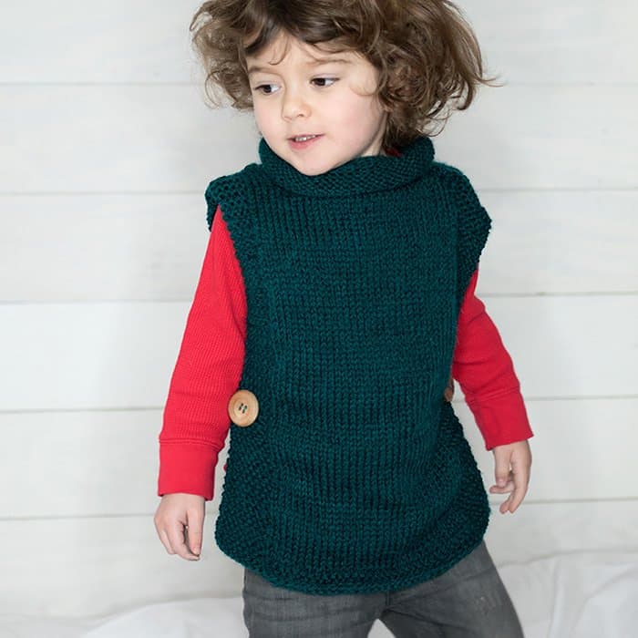 EASY Kids Sweater Free Knitting Pattern