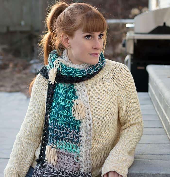 Leftover Yarn Scarf Crochet Pattern