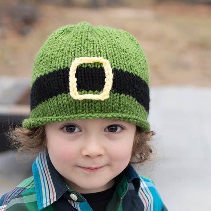 Leprechaun Kids Hat Free Knitting Pattern