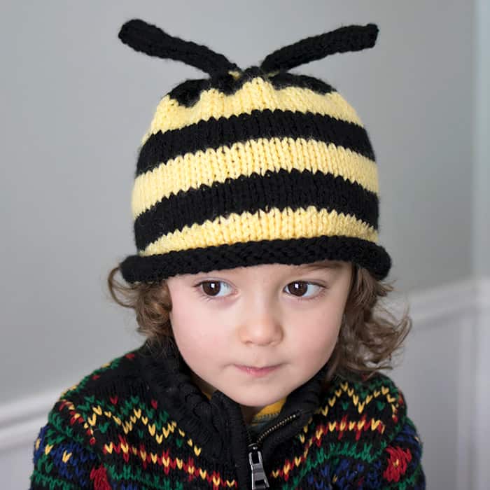 Bumble Bee Hat Knitting Pattern