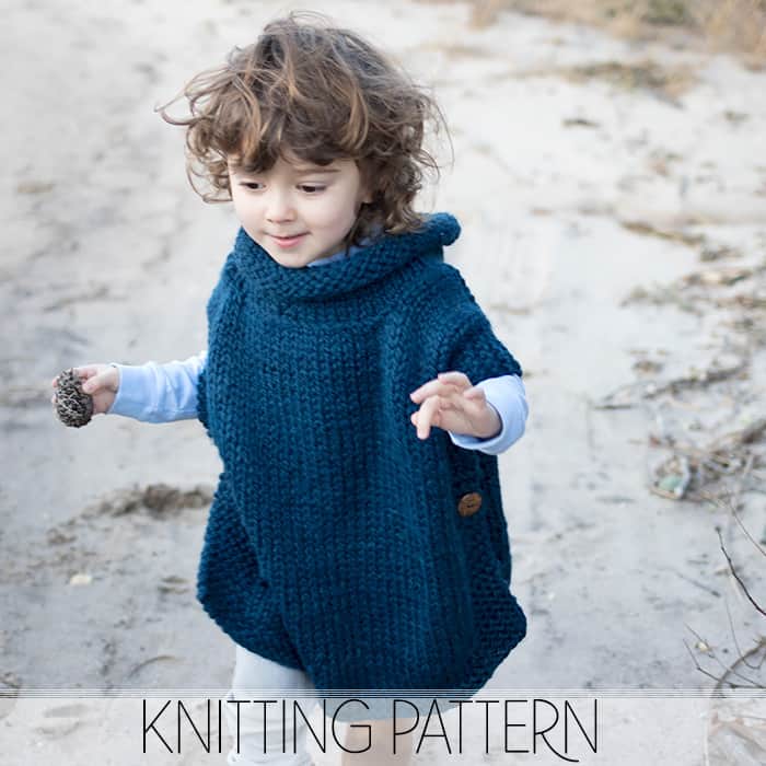 This poncho knitting pattern is so easy to make – Through the Stitch