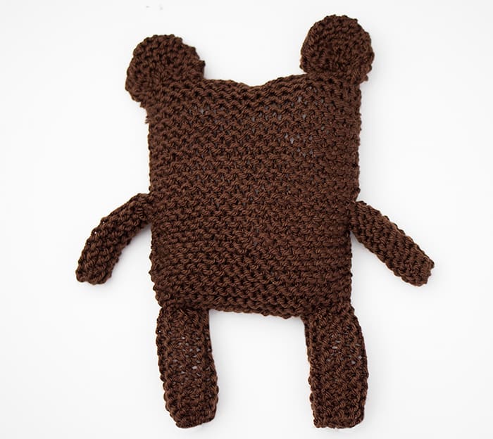 Square Bear Knitting Pattern