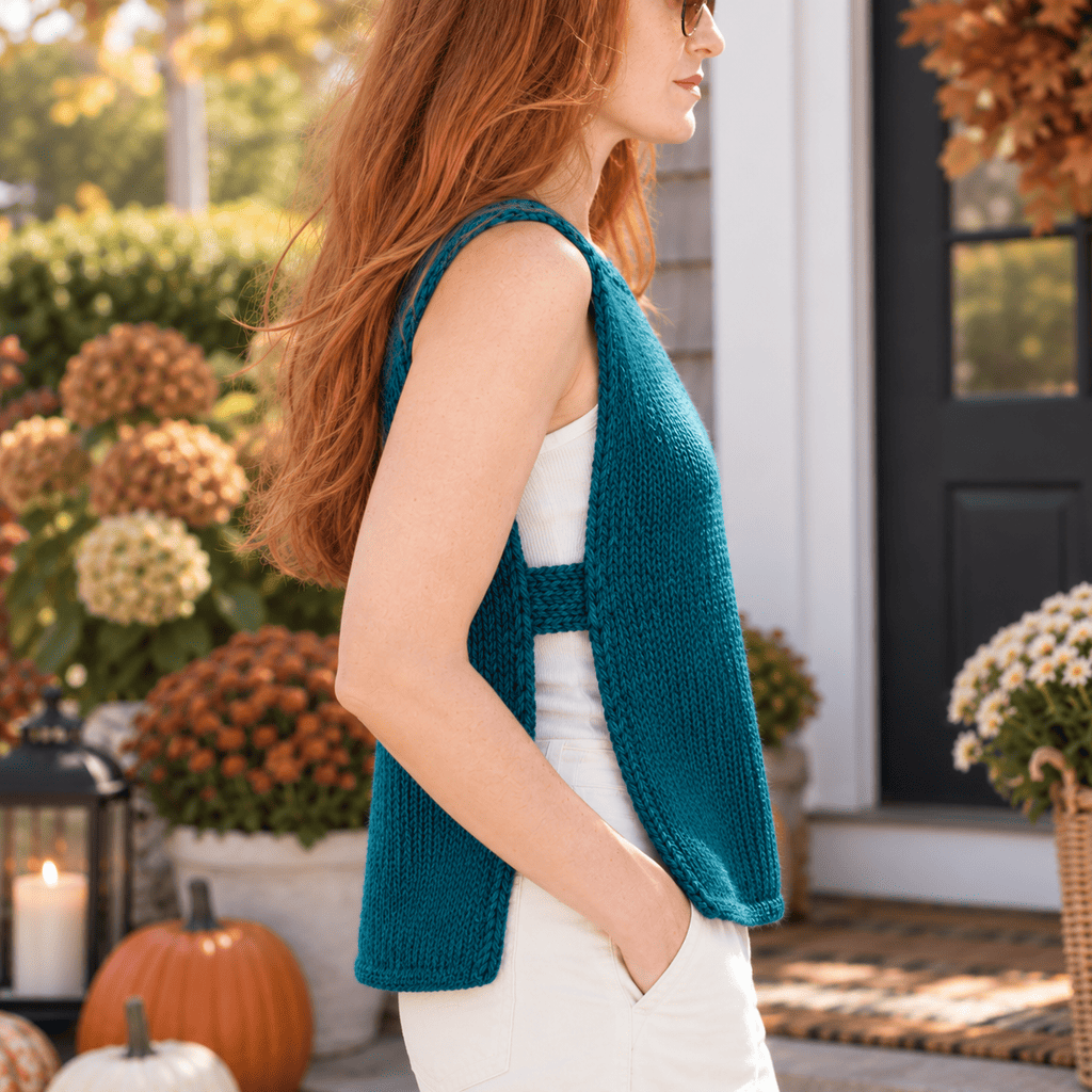 Easy Women’s Tank Knitting Pattern (No Shaping & Knit Flat)
