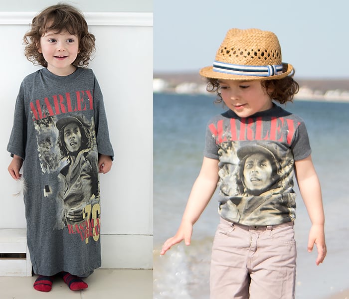How to Remake an Adult T-shirt for a Child