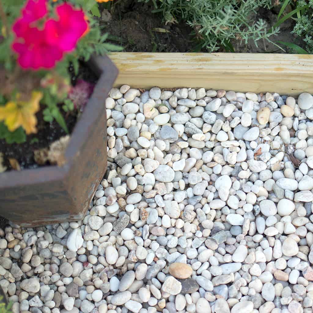 Pea Gravel Patio DIY