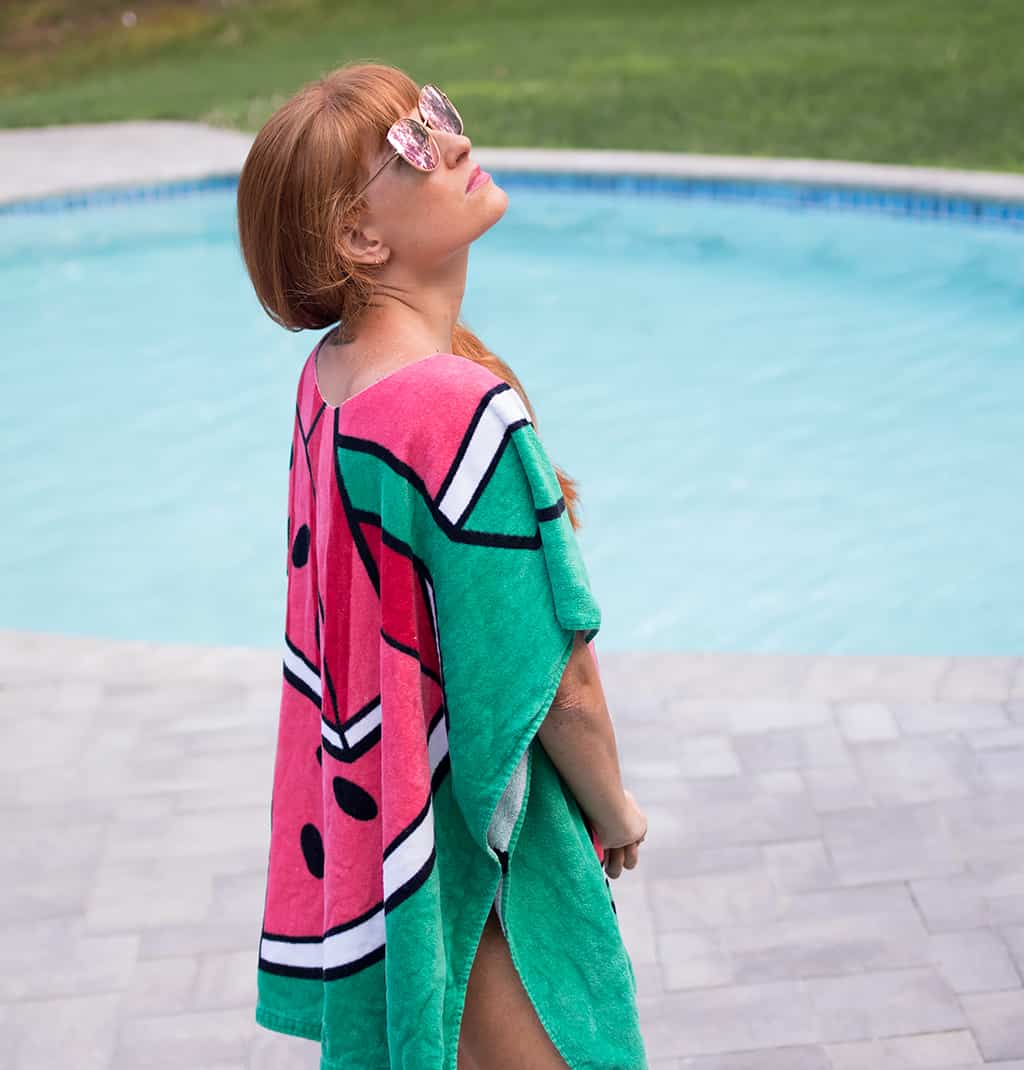 DIY Beach Towel Poncho