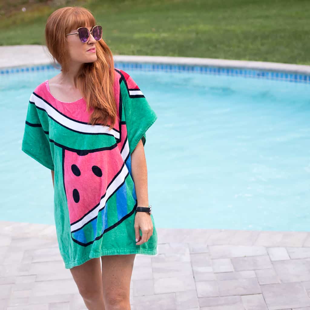 DIY Beach Towel Poncho