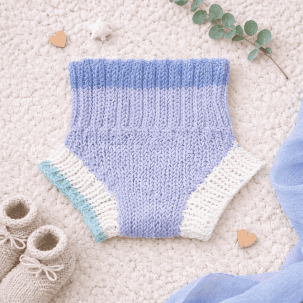 Easy Baby Diaper Cover Knitting Pattern (Beginner-Friendly & Perfect for Photos)