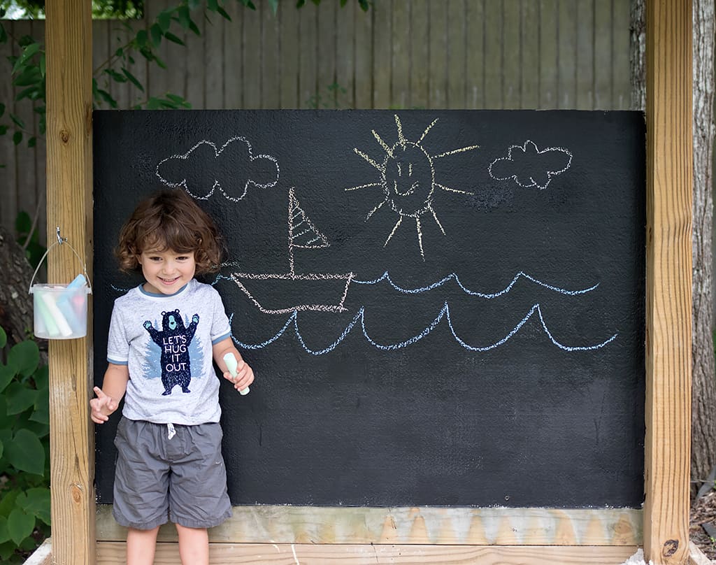 Outdoor Chalkboard DIY