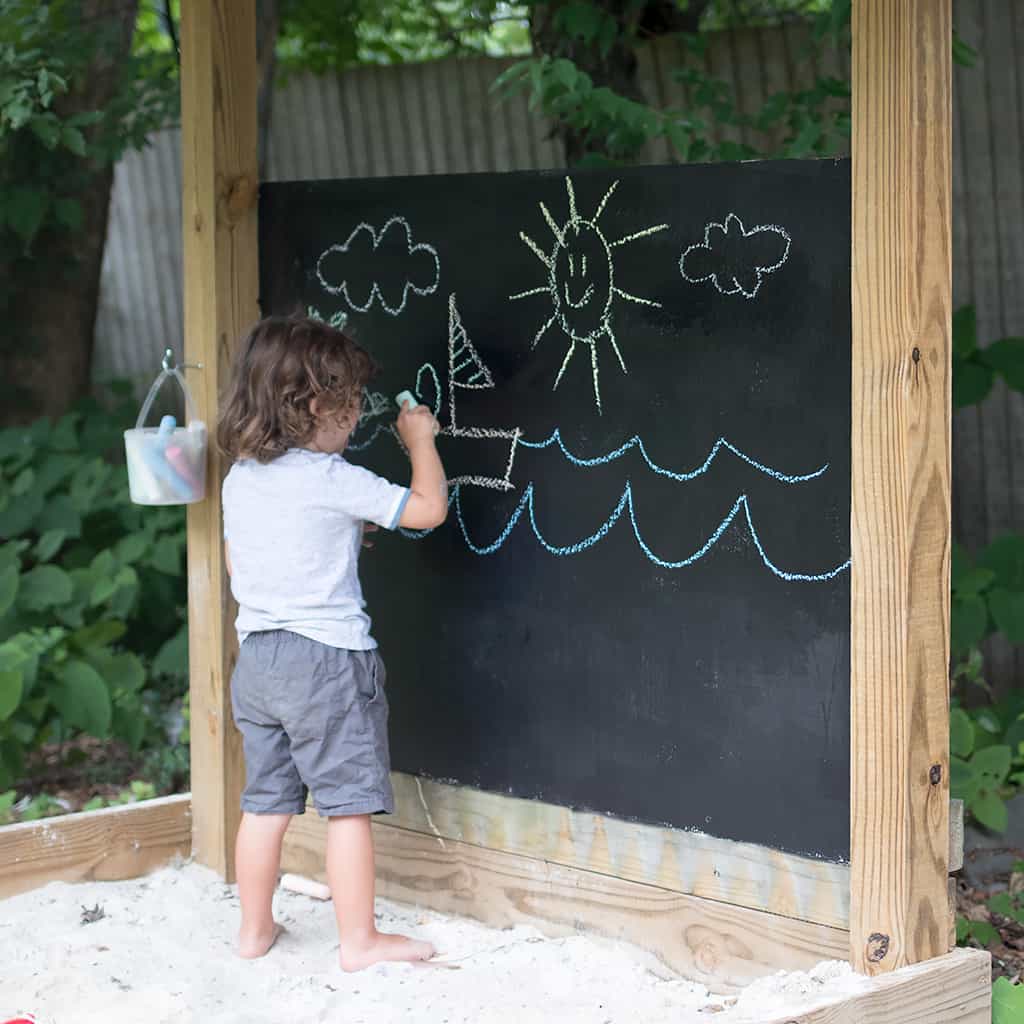 Outdoor Chalkboard DIY- Weatherproof and Durable! - Gina Michele