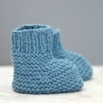 Easy Stay On Baby Booties Knitting Pattern