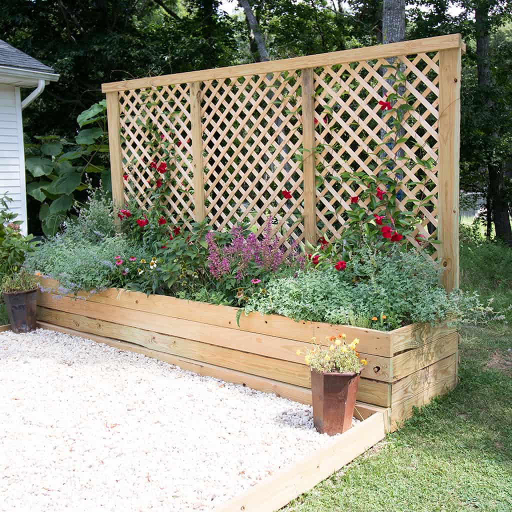 Privacy Screen Planter DIY