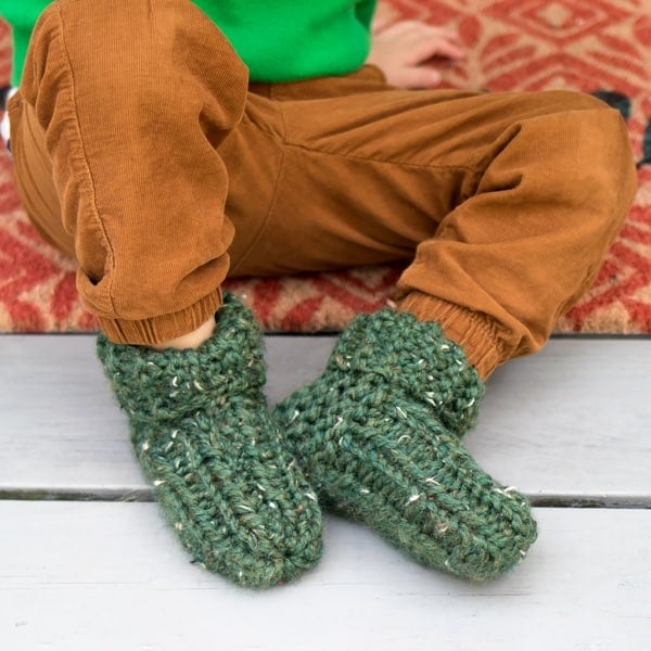 Flat Knit Kid's Slippers