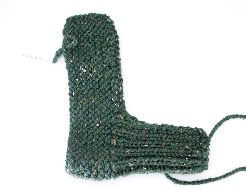 Flat Knit Slippers Knitting Pattern