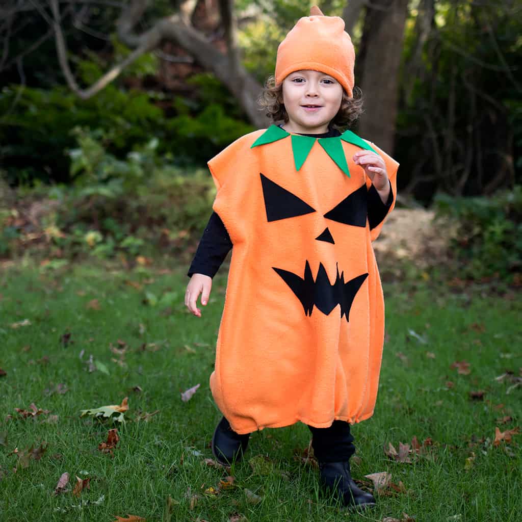 Kids Jack O Lantern Costume DIY