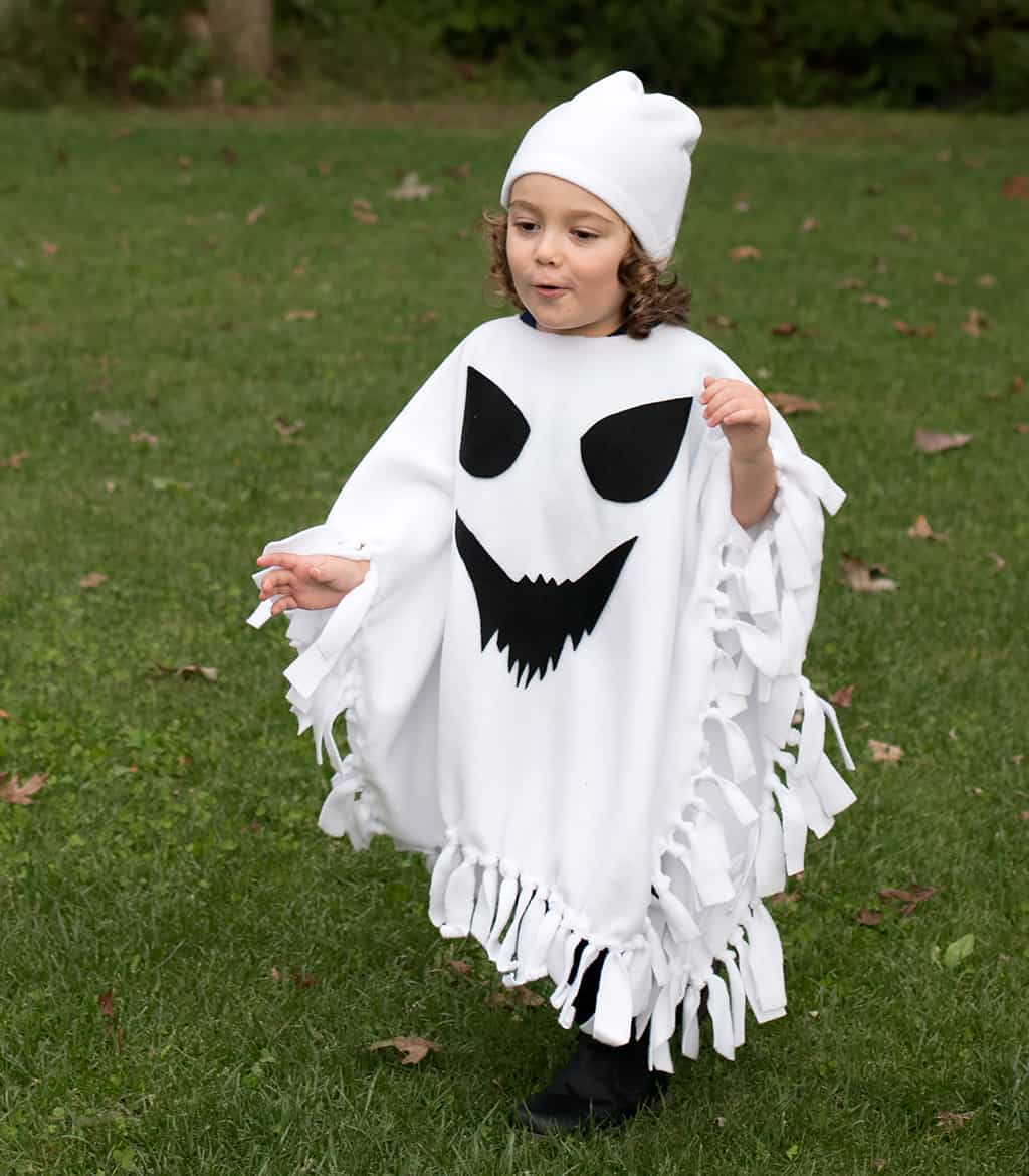 No Sew Halloween Costumes for Kids- Ghost