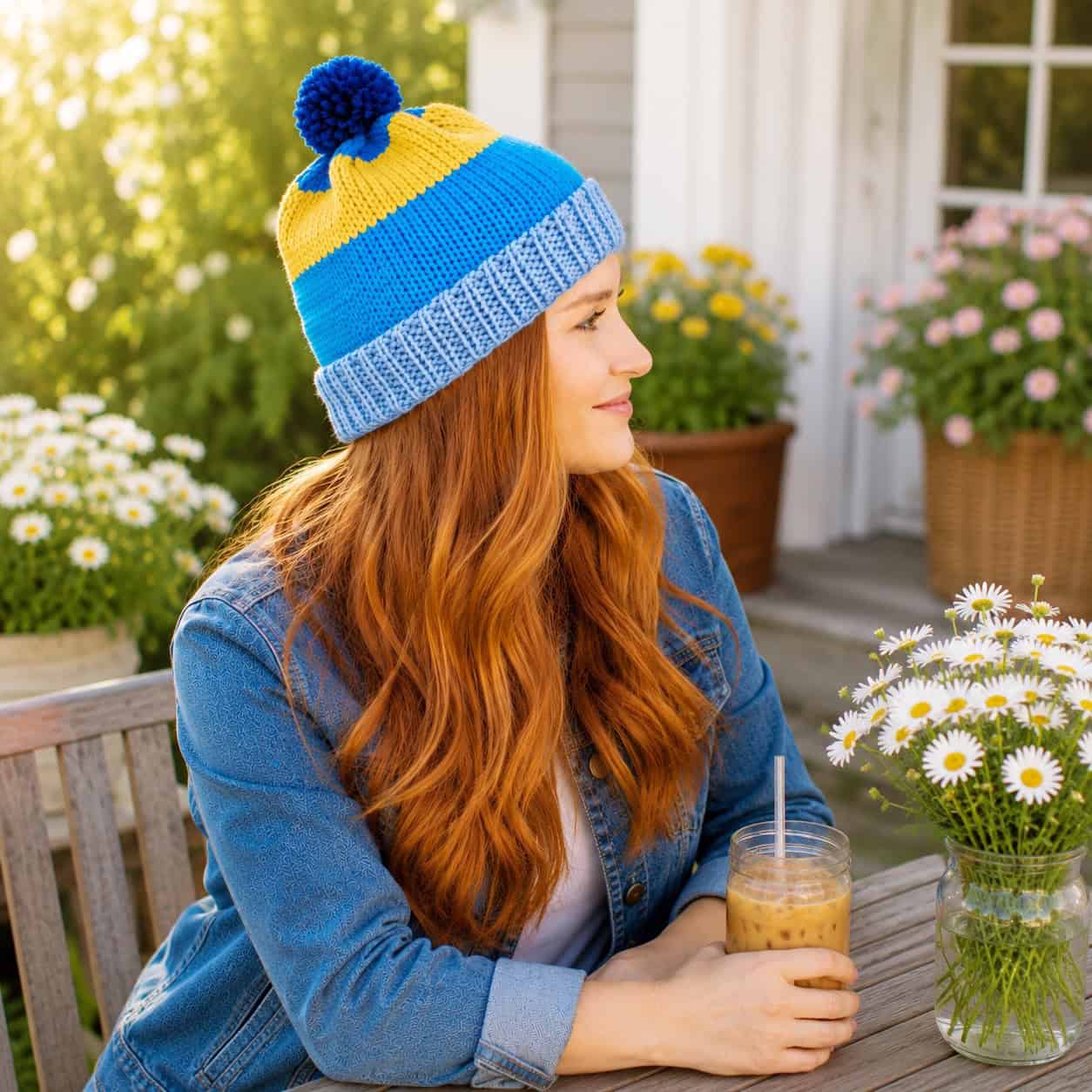 Easy Stripe Hat Knitting Pattern (Beginner-Friendly Beanie Knit in the Round)
