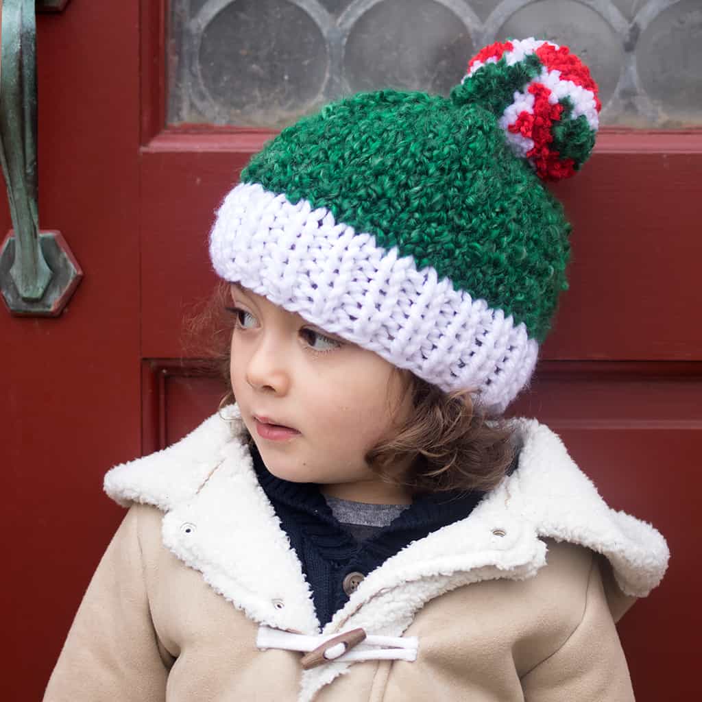 Knitted deals christmas hat