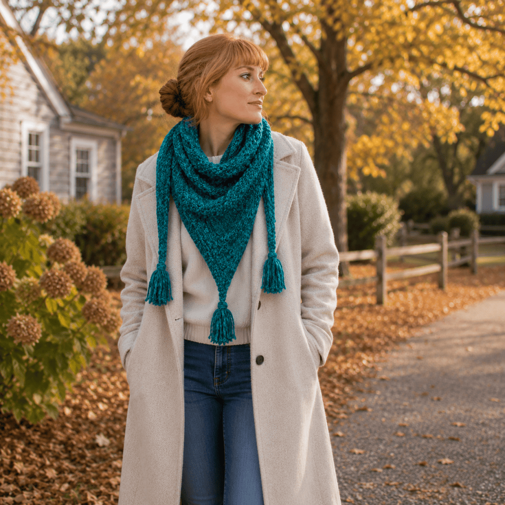 Easy Triangle Scarf Knitting Pattern (Beginner-Friendly Cozy Wrap You'll Love)