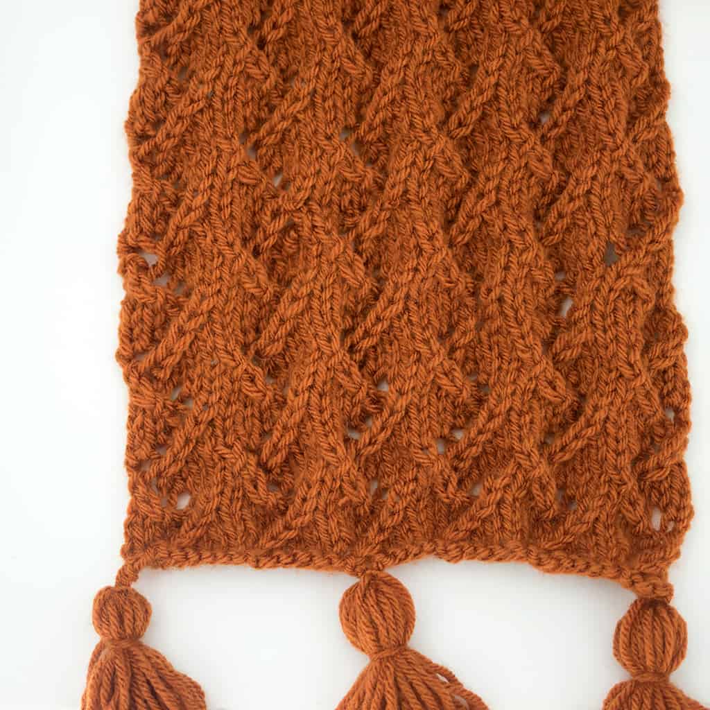 How to knit the zig zag stitch
