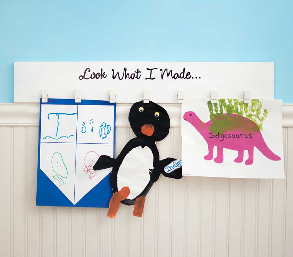 DIY Kid’s Art Display