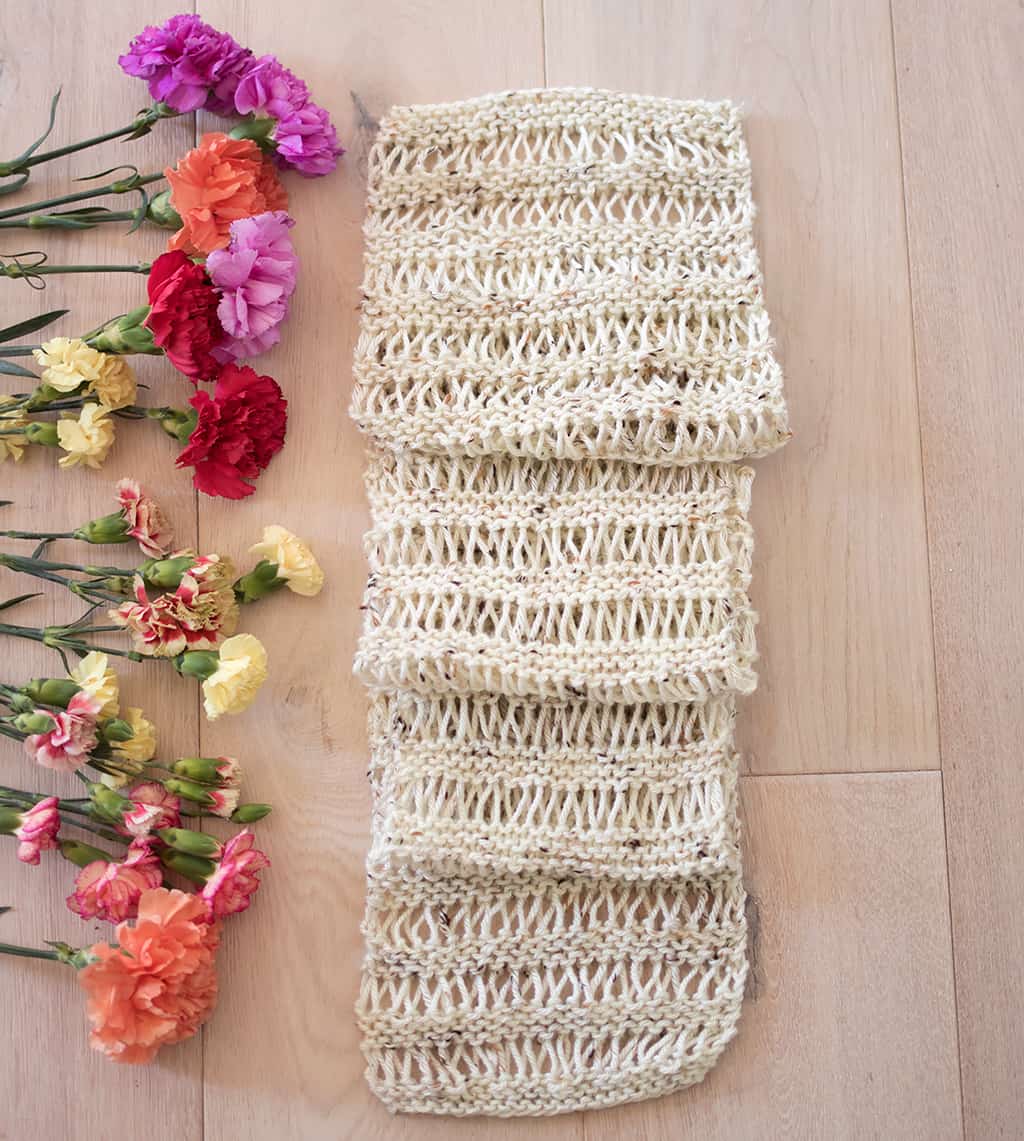 Drop Stitch Scarf Knitting Pattern