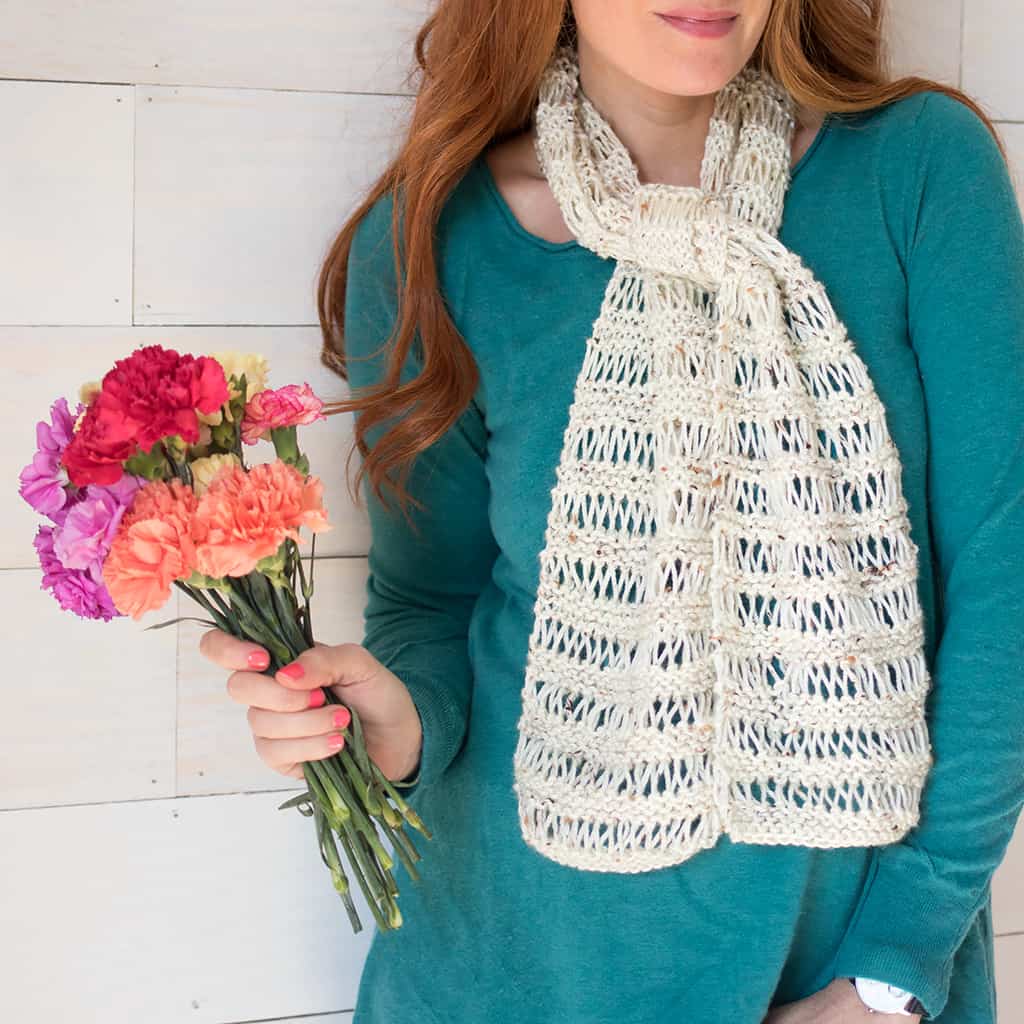 Drop Stitch Scarf Knitting Pattern 