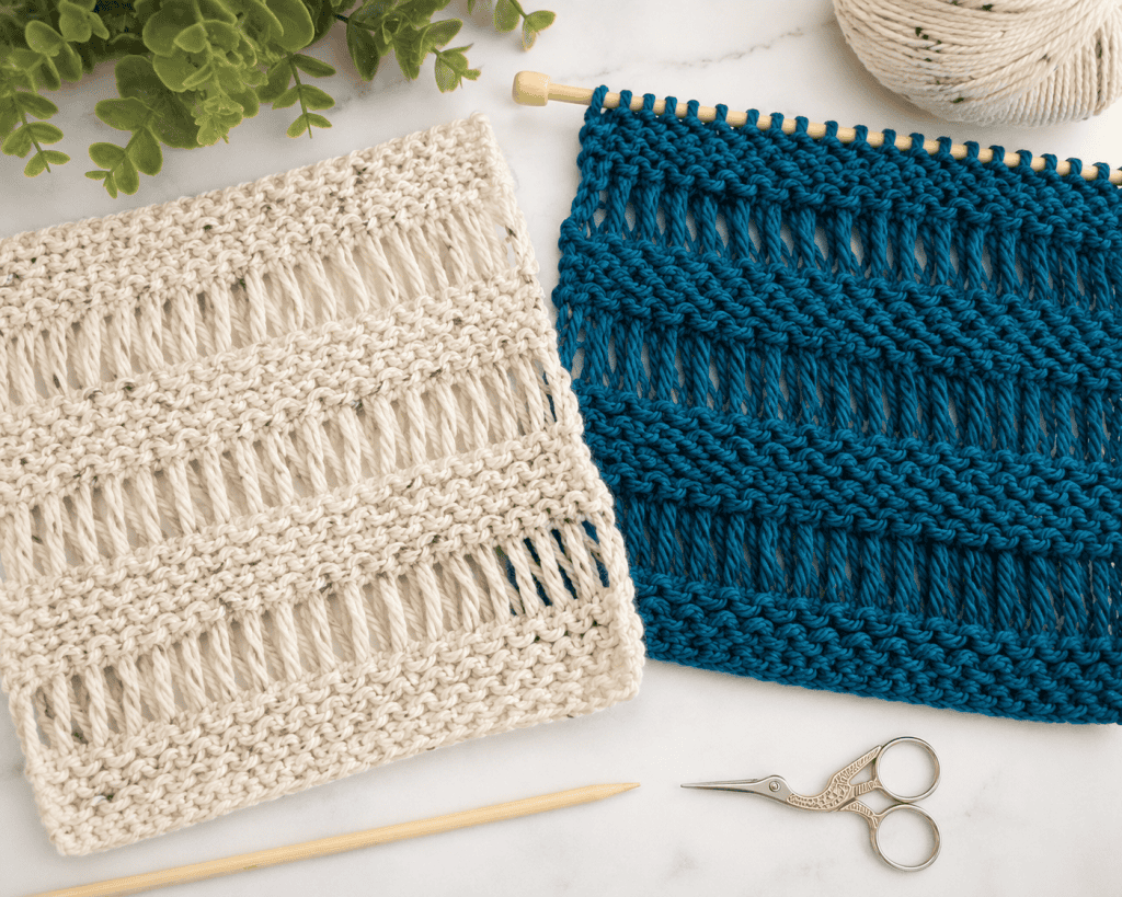 How to Knit the Drop Stitch (Easy Beginner-Friendly Knitting Tutorial + Video)
