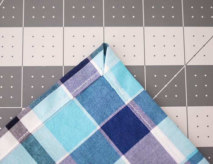 How to Sew Cloth Napkins with Mitered Corners