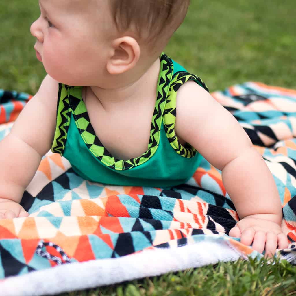 How to Sew a Baby Romper- No Pattern Necessary!