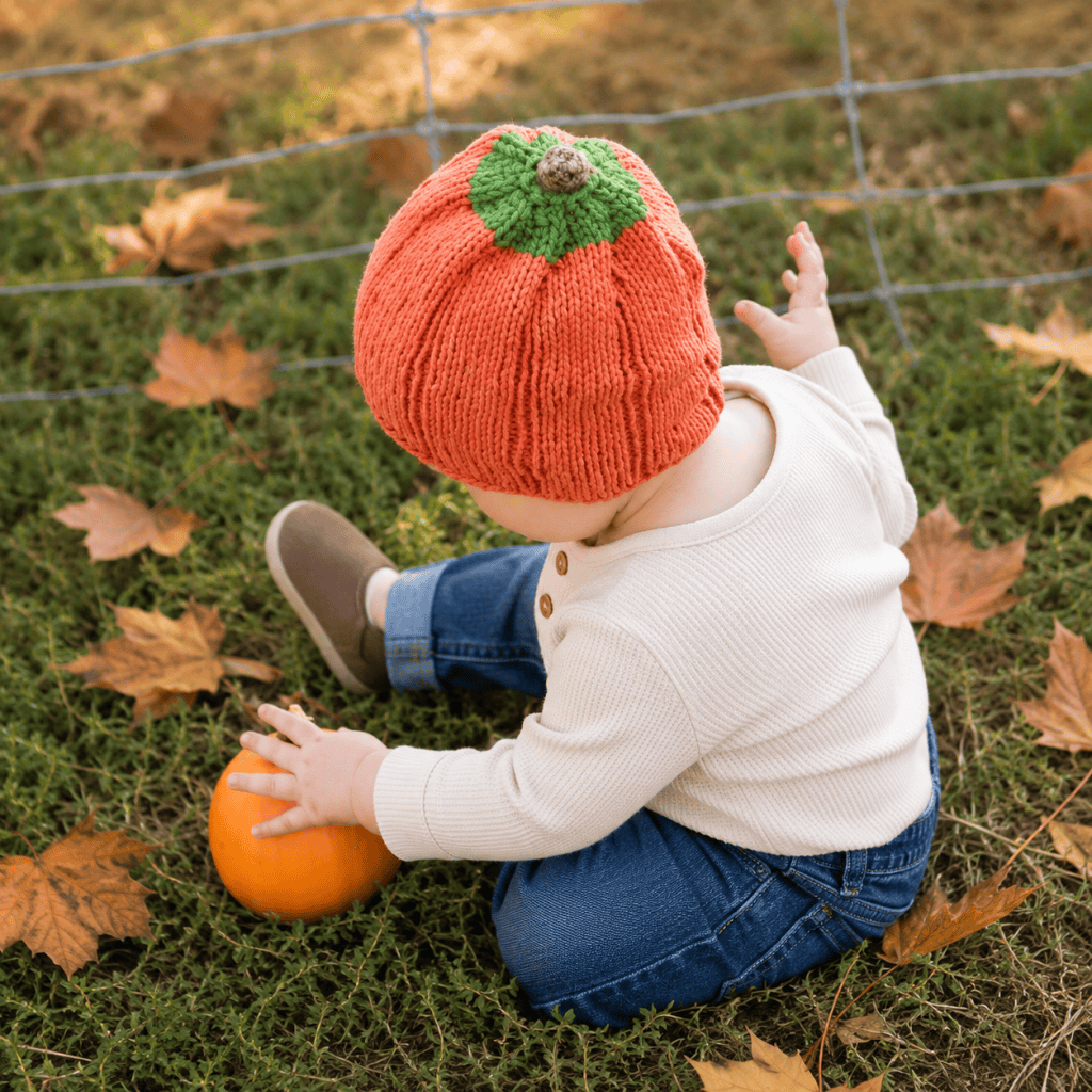 Baby Pumpkin Hat Knitting Pattern- Easy & Adorable!