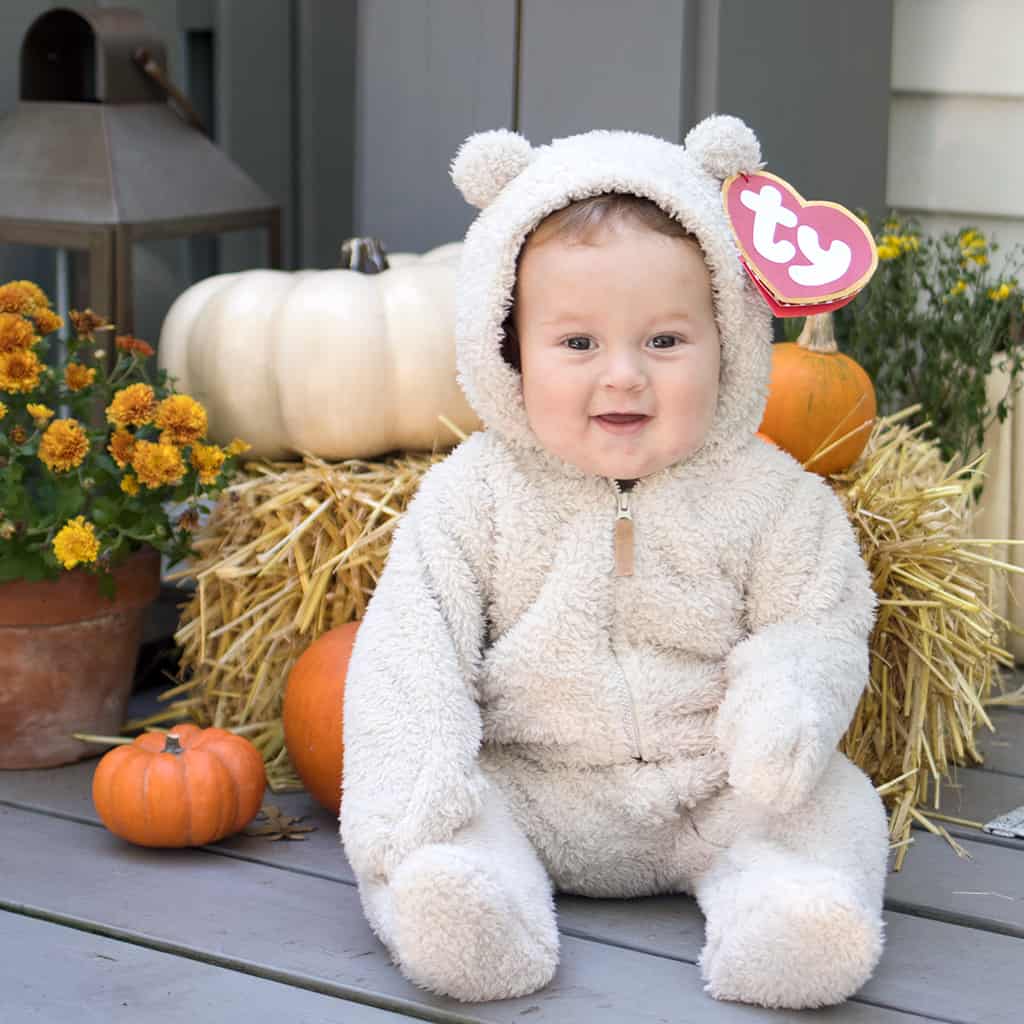 One Savvy Mom ™  NYC Area Mom Blog: DIY Beanie Baby Halloween Costume For  Babies & Dogs - Grab My Super Cute Free Printable!