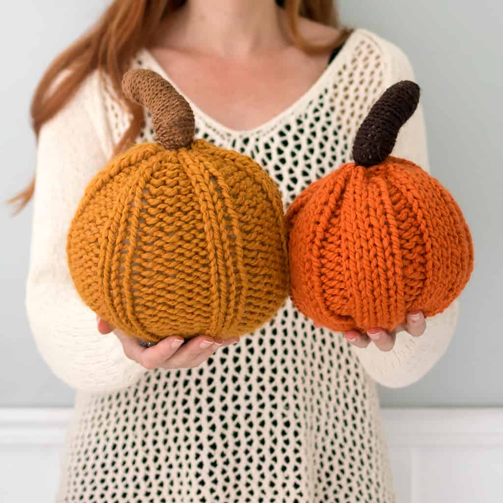Easiest Large Pumpkin Knitting Pattern