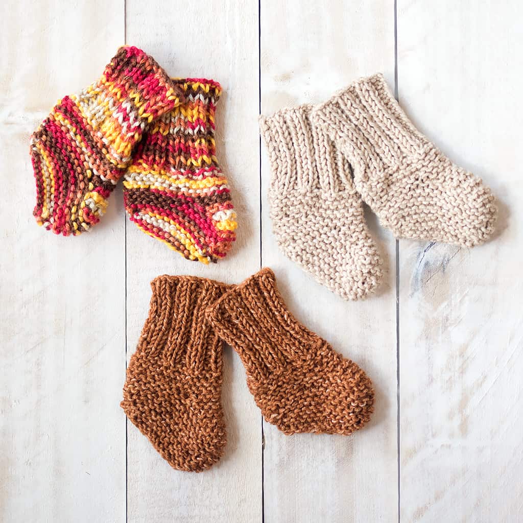Easy Baby Socks Knitting Pattern
