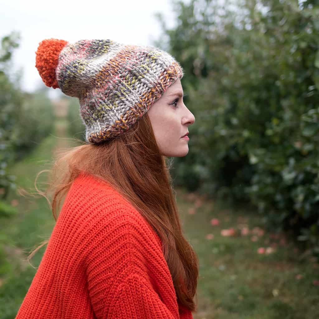 Beginner Thick and Quick Hat Knitting Pattern