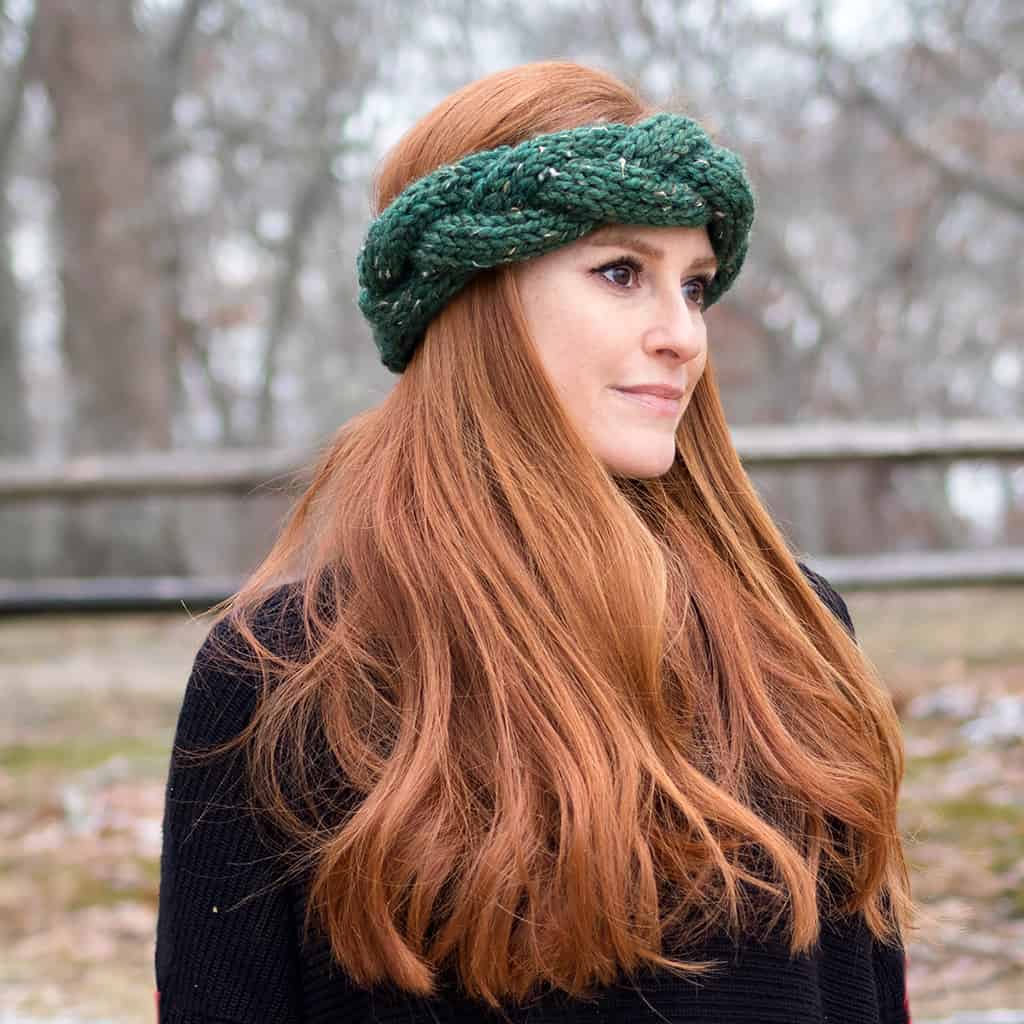 Beginner Braided Headband Knitting Pattern