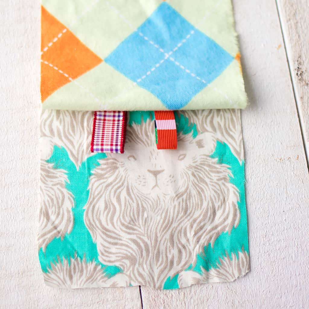 How to Sew Baby Blocks with Tags