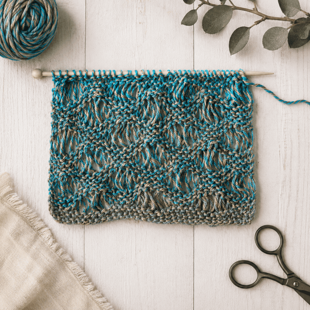 Easy Wave Stitch Knitting Pattern