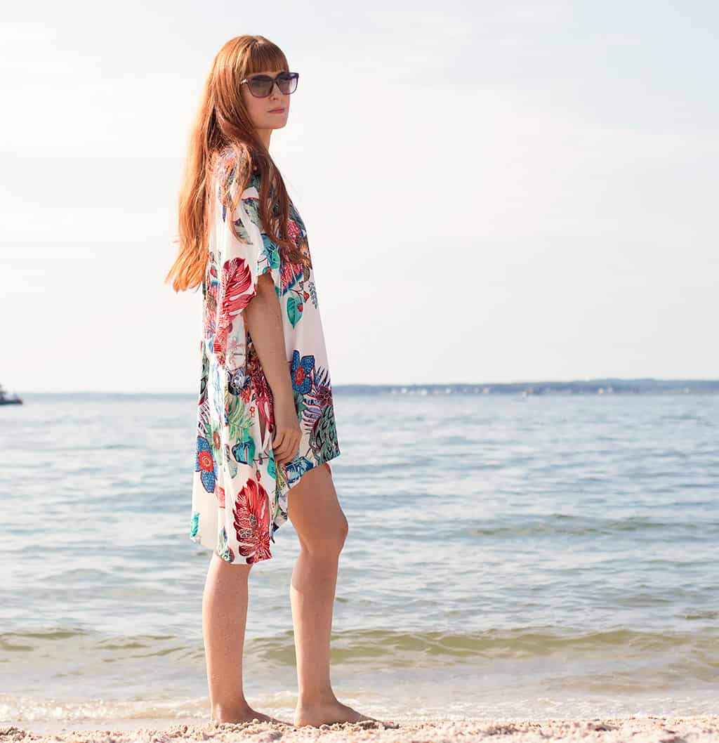 How to Sew an Easy Swimsuit Coverup- No Pattern Necessary!
