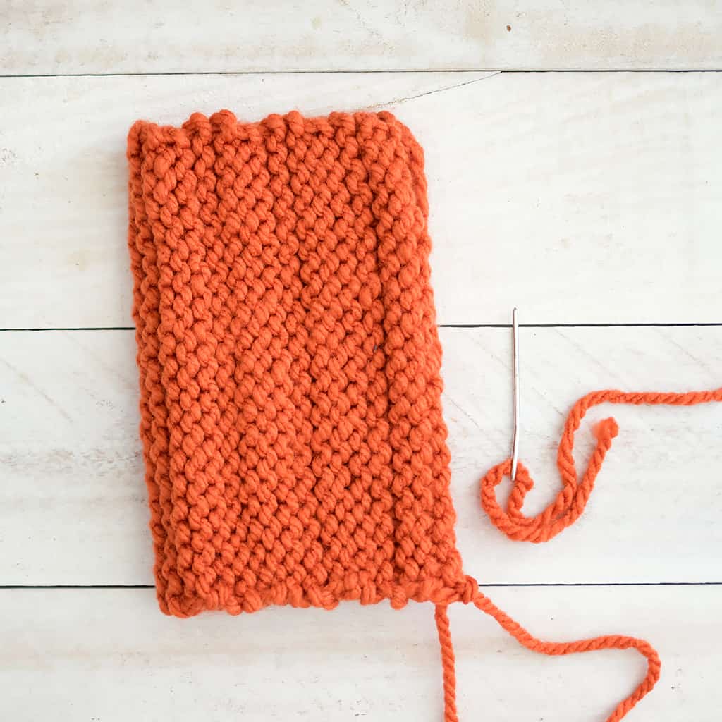 How to knit pumpkins on straight needles