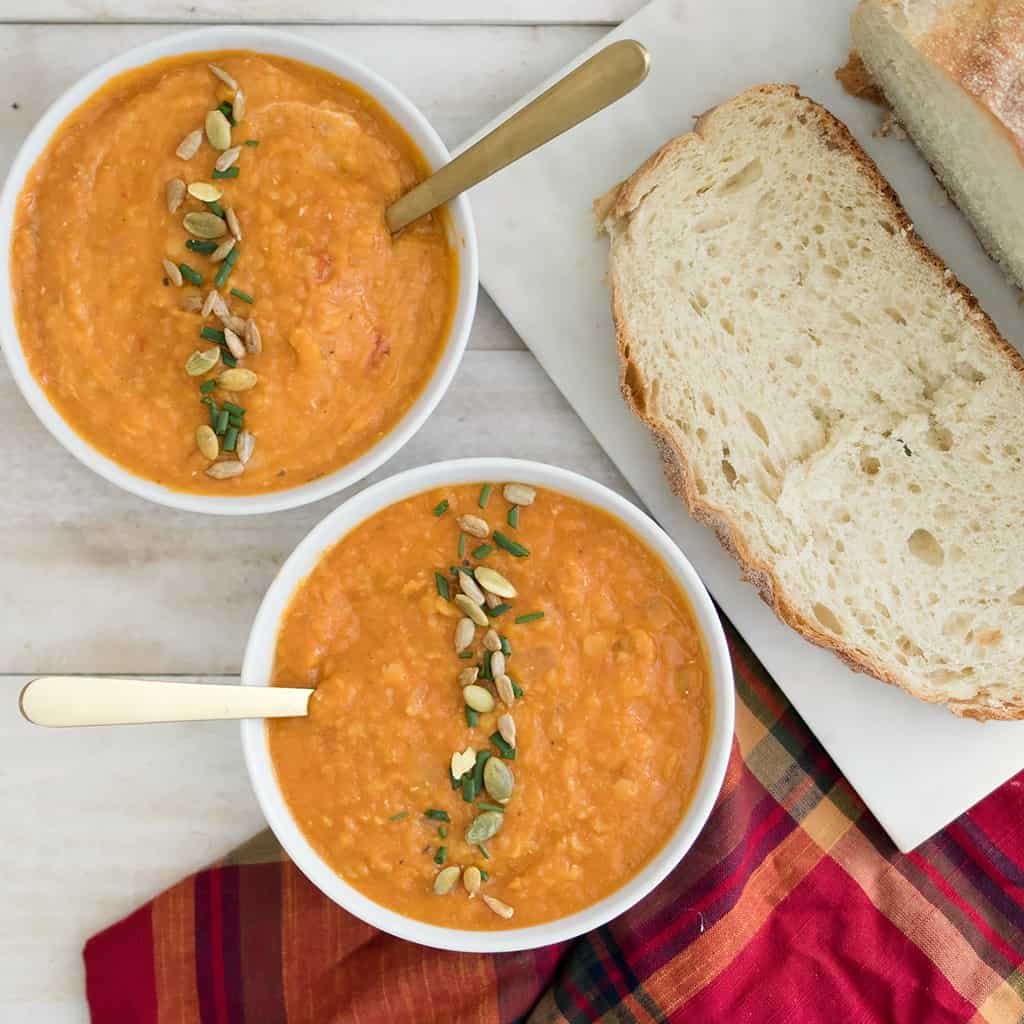 Slow Cooker Vegan Butternut Squash Soup