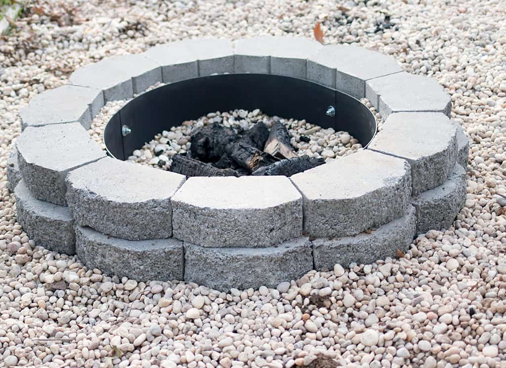 How to Build a Fire Pit with Landscape Blocks