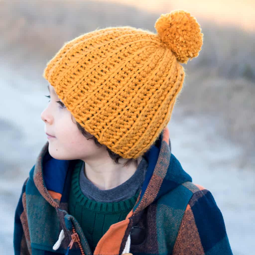 Kids Ribbed Hat Free Crochet Pattern Truly Crochet, 53% OFF